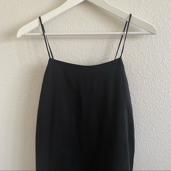 Objects Without Meaning Black Relaxed Fit Spaghetti Strap Slip Dress - Picture 4 of 9